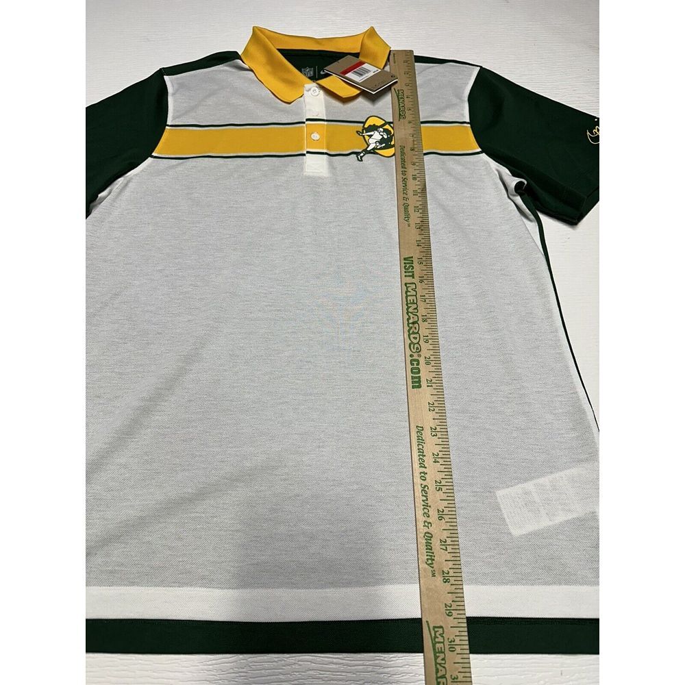 Nike Dri-Fit Men's Green Bay Packers Retro Throwback Logo Polo Golf Shirt Size L - Picture 4 of 7